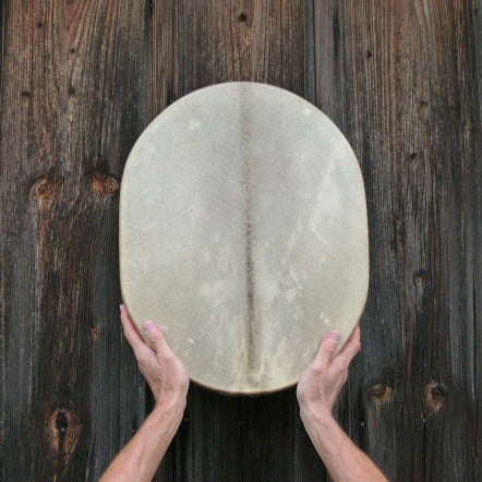 Solciste Ritual Drum Oval - Chamois - Cedar