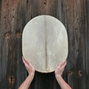 Sonnenwende Ritualtrommel oval - Gemse - Alaska Zeder | Perkussion | Schamanentrommel | Dunum.ch
