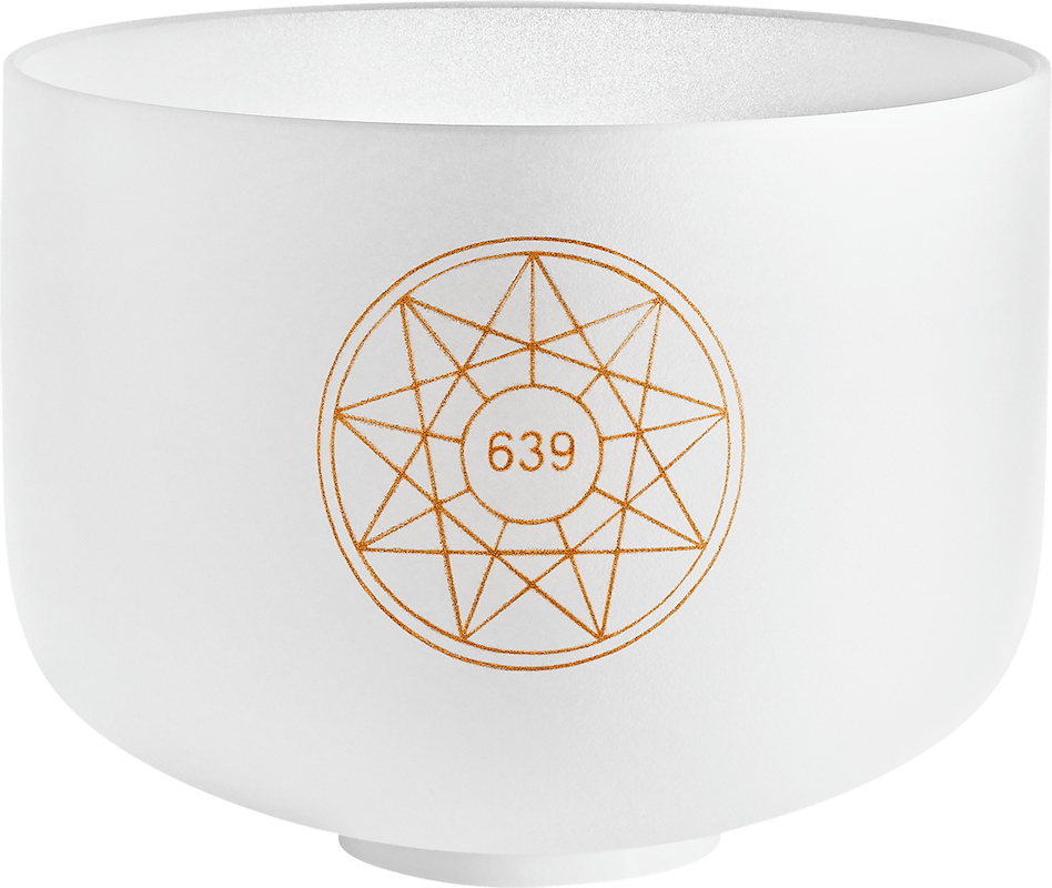 10" / 25cm Solfeggio Kristallklangschale - Fa 639Hz / D#4 | Klangschalen & Stimmgabeln | Dunum.ch