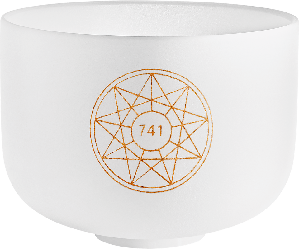 10" / 25cm Solfeggio Kristallklangschale - Sol 741Hz / F#4 | Klangschalen & Stimmgabeln | Dunum.ch