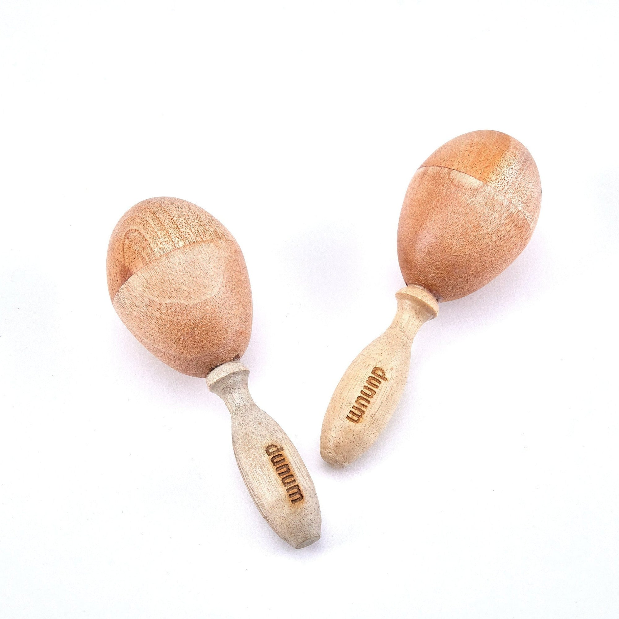 Mini Holz Maracas | Musikinstrumente für Gross & Klein | Klangeffektinstrumente | Dunum.ch