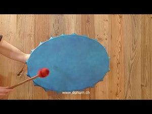 Schamanentrommel Oval Blau - Ziege