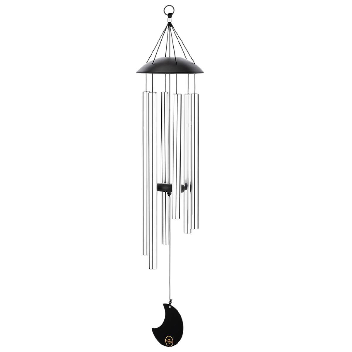 Mond Meditations Windspiele - Silber - Outdoor 110 cm | Koshi, Glocken & Gong | Windspiele | Dunum.ch