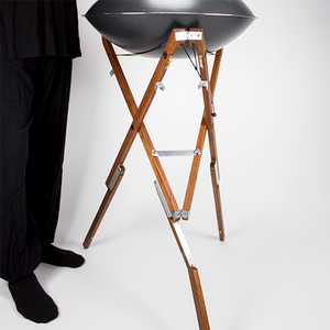 Ständer für Handpan & Co. für Stehende und Sitzende Position, Höhenverstellbar